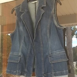 Coldwater Creek Denim Vest, Size 16